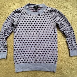 Jcrew Purple Burgundy Knit Merino Wool Sweater Sz Small